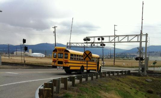 School bus crossing